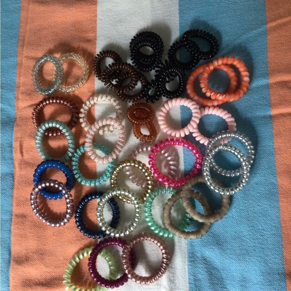 Variety of hair ties. 37 total.